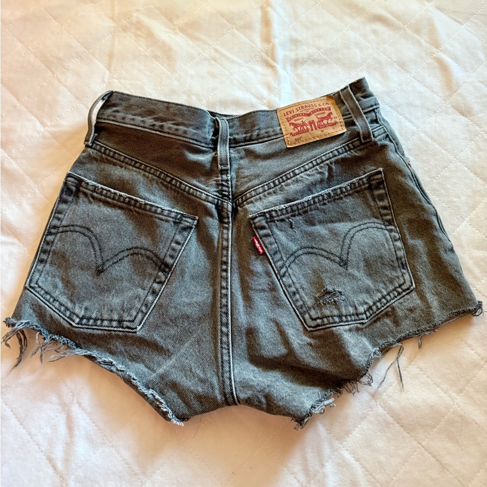 Levi's Women's Charcoal Jean Shorts